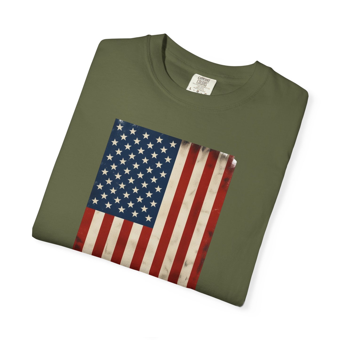 Flag USA - Unisex Garment-Dyed T-shirt