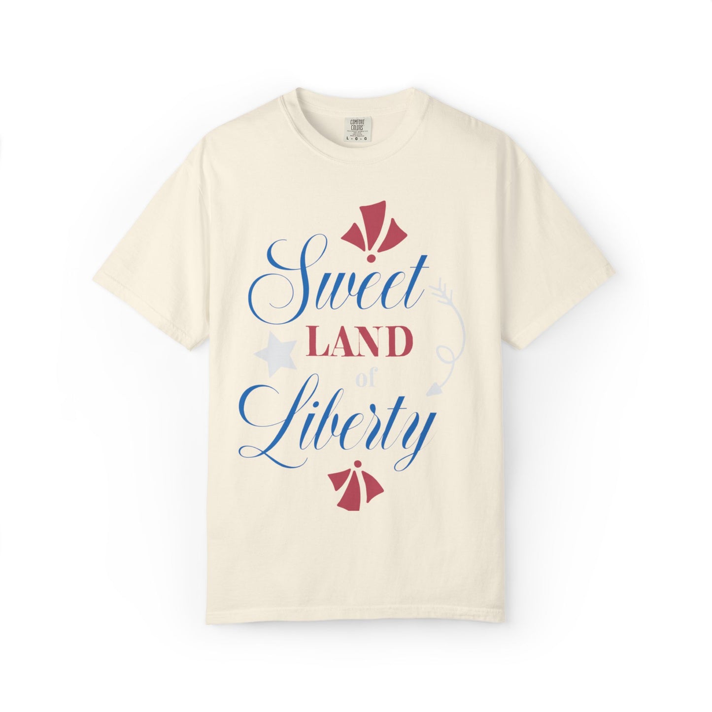 Sweet Land Of Liberty Equality American Values Country Love USA Flag Patriotic Tee Loyalty Fairness Unity Unisex Heavy Cotton T-Shirt