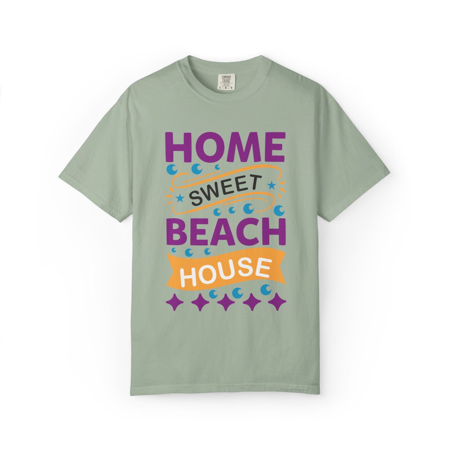 Enjoyable Home Sweet Beach House Beach Life Sun Sand Sea Seashells Sea Breeze Beach Sun Glasses  Unisex Heavy Cotton T-Shirt
