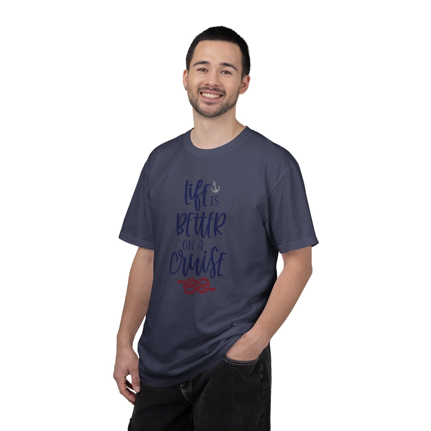 Life Is Better On A Cruise Marine Life Fishermen Seafaring Adventure Lovers Tee Shipman Unisex Heavy Cotton T-Shirt