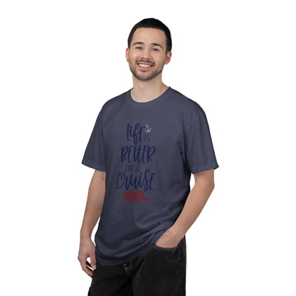 Life Is Better On A Cruise Marine Life Fishermen Seafaring Adventure Lovers Tee Shipman Unisex Heavy Cotton T-Shirt