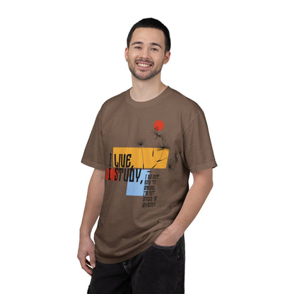 I Live I Study - Unisex Garment-Dyed T-shirt