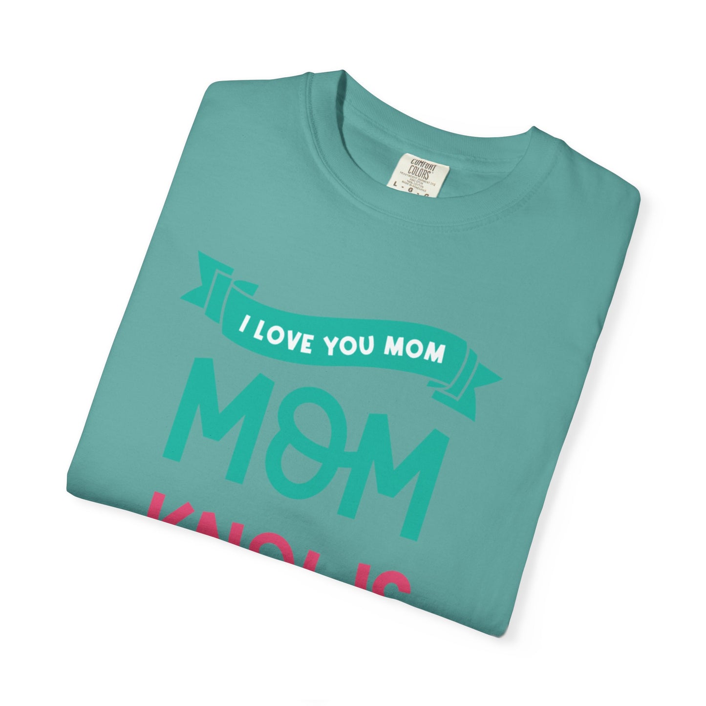 Mom Knows Best Strong Motherhood Heartfelt Guidance Tee Nurturing Knowledge Unisex Heavy Cotton T-Shirt