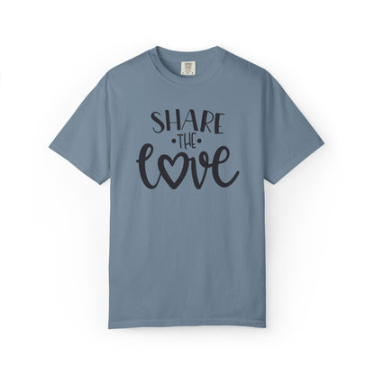 Share The Love Kindness Tee Compassion Empathy Support Community Affection Unisex Heavy Cotton T-Shirt