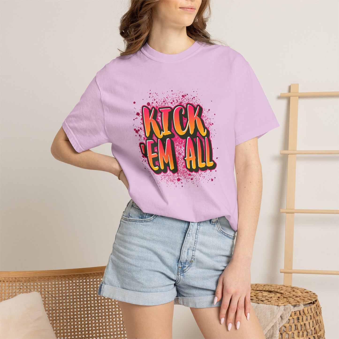 Kick Em All Unisex Heavy Cotton T-Shirt