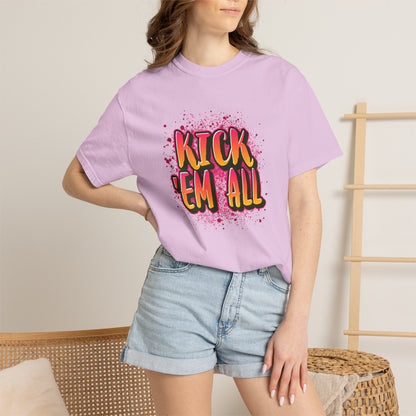 Kick Em All Unisex Heavy Cotton T-Shirt