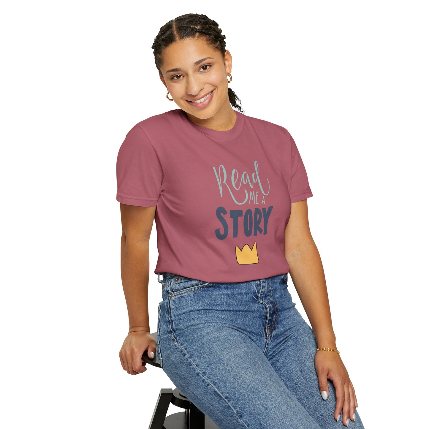 Read Me A Story Time Travel Superhero Parallel Trendy Tee Universe Fiction Connection Grand Parents Unisex Heavy Cotton T-Shirt