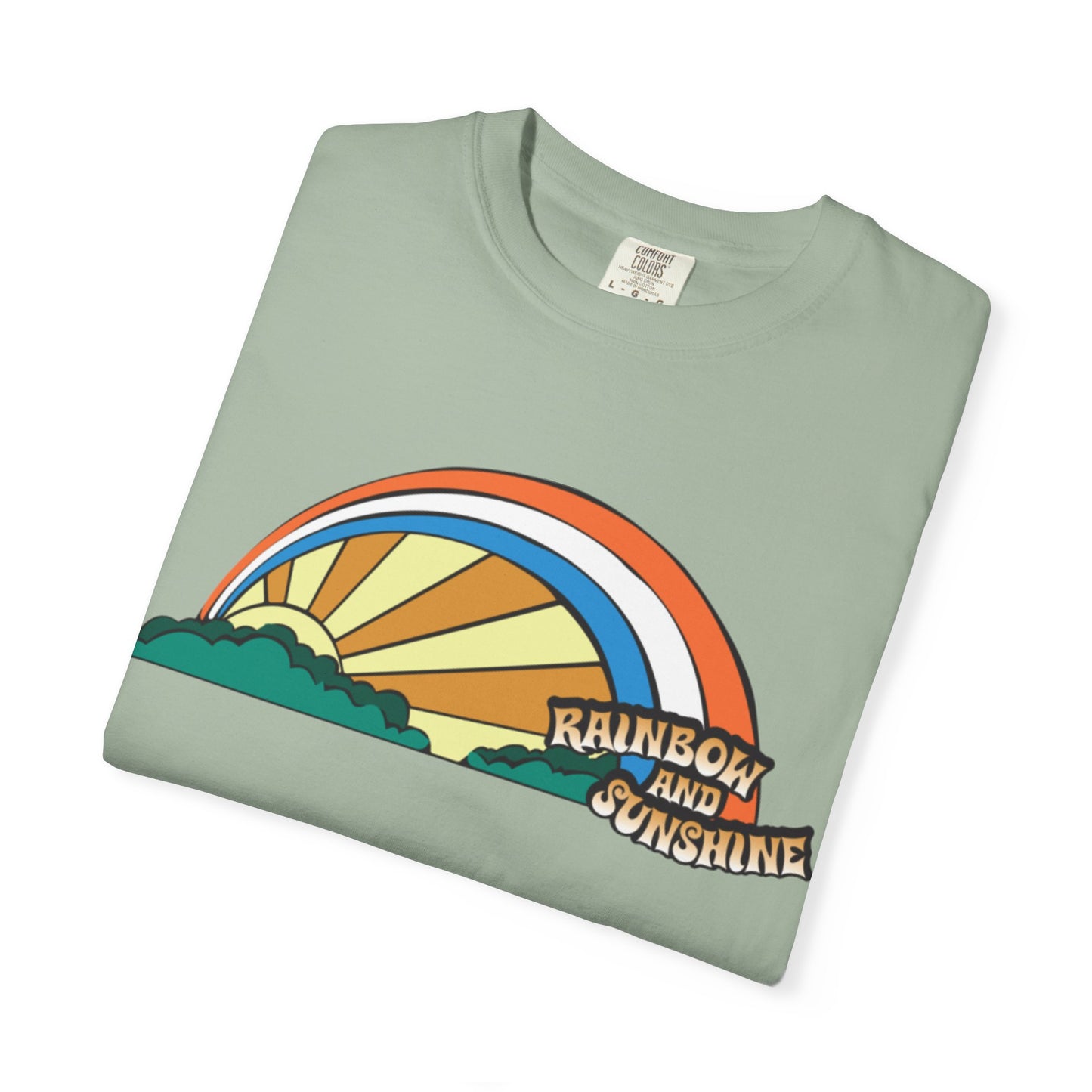 Rainbow And Sunshine Summer Trendy Tee Sunshine Days Ice Cream Summer Camp Beachcombing Anchor Unisex Heavy Cotton T-Shirt