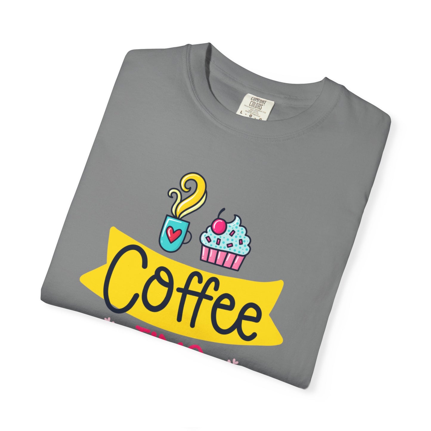 Funny Coffee Time Beans Latte Lovers Tee Black Brew Addicted Barista Freak Unisex Heavy Cotton T-Shirt