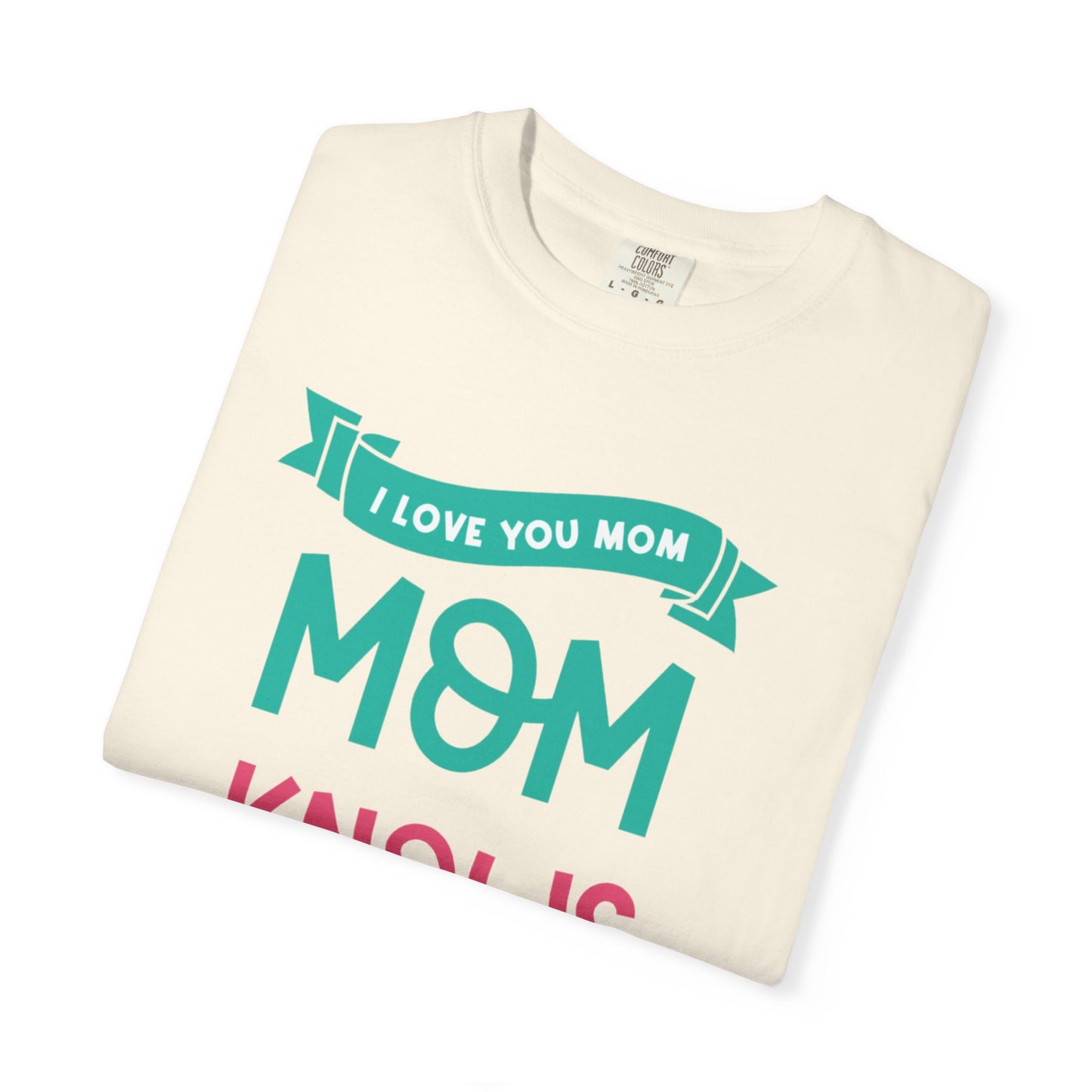 Mom Knows Best Strong Motherhood Heartfelt Guidance Tee Nurturing Knowledge Unisex Heavy Cotton T-Shirt
