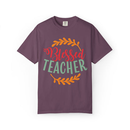 Blessed Teacher Role Model Supportive Learning Positive Reinforcement Moral Values Unisex Heavy Cotton T-Shirt