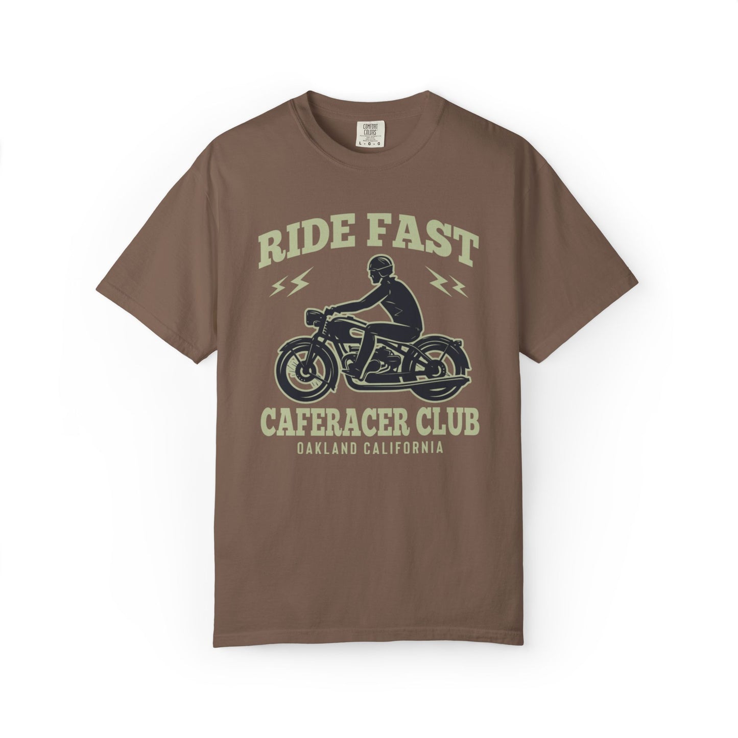 Thriller Ride Fast Caferacer Motorcycle Club Bike Lovers High-speed Adventure Bike Unisex Heavy Cotton T-Shirt