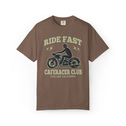 Thriller Ride Fast Caferacer Motorcycle Club Bike Lovers High-speed Adventure Bike Unisex Heavy Cotton T-Shirt