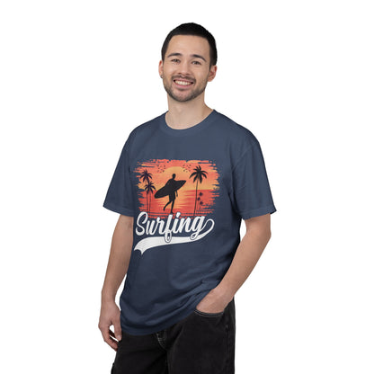 Exciting Surfing Catch The Wave Barrels & Breaks Shortboard Beach Vibes Unisex Heavy Cotton T-Shirt