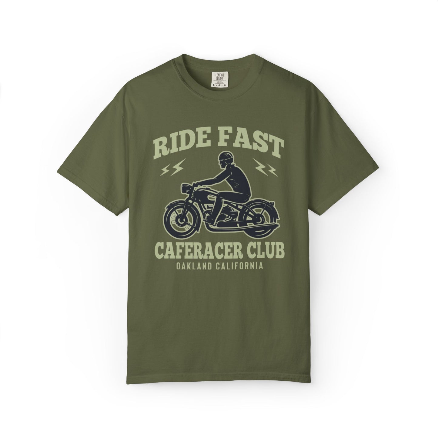 Thriller Ride Fast Caferacer Motorcycle Club Bike Lovers High-speed Adventure Bike Unisex Heavy Cotton T-Shirt