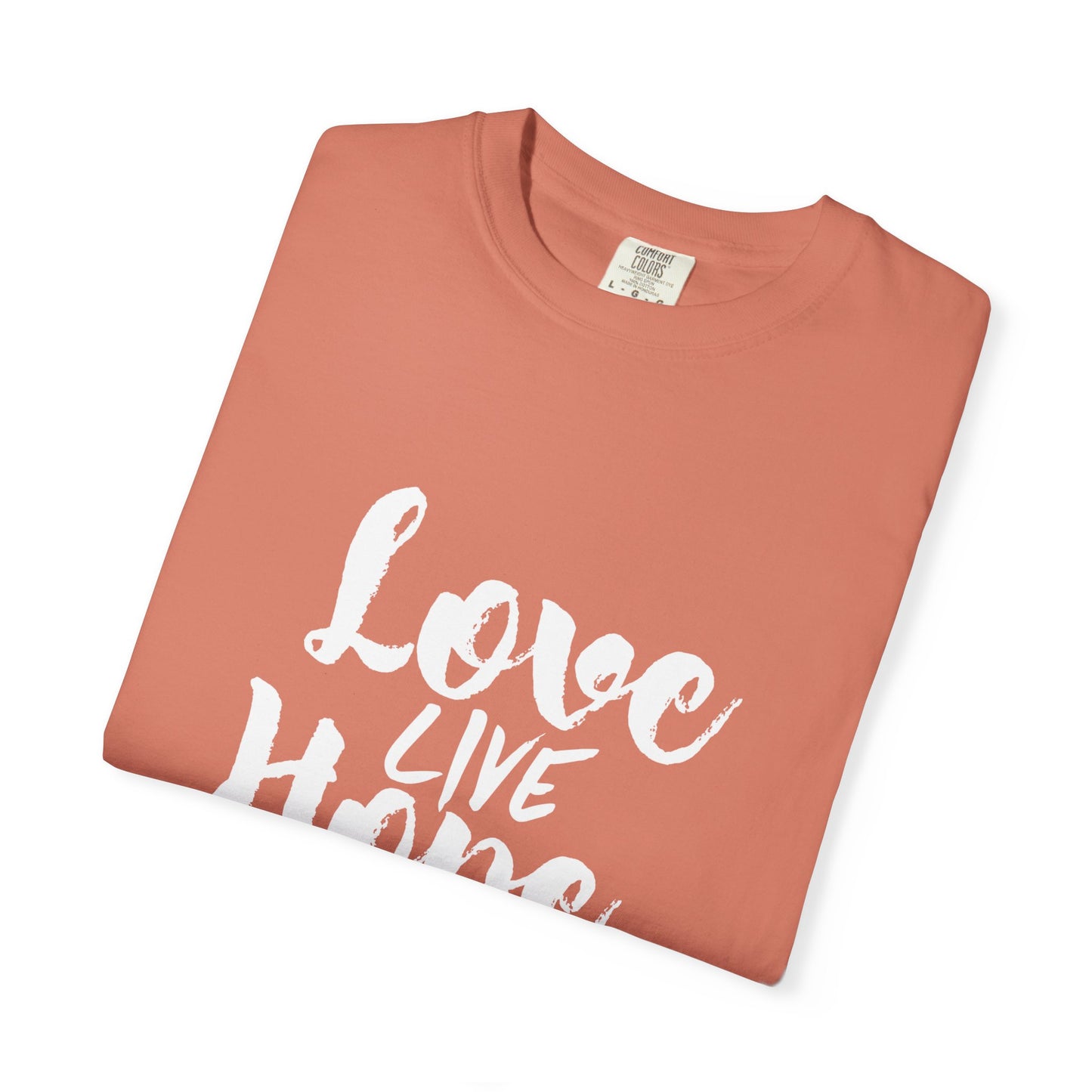 Love live hope Modern Tee Achievement Self-Improvement Unisex Heavy Cotton T-Shirt