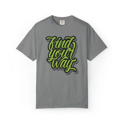 Find Your Way Direction Guidance Tee Exploration Adventure Destination Unisex Heavy Cotton T-Shirt