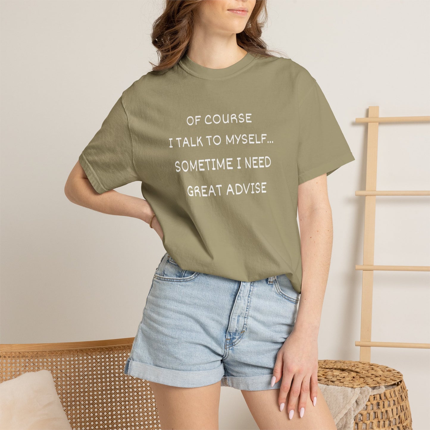 I Talk to Myself Unisex Garment-Dyed T-shirt