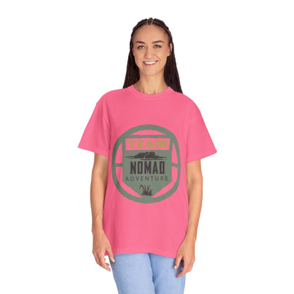 Team Nomad Constant Movement Discovery Freedom Adventure Enthusiasts Unisex Heavy Cotton T-Shirt