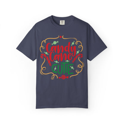 Candy Cane Cutie Enjoying Tee Tiny Helpers Jingle Bell Bling Festival Season Merry Christmas Unisex Heavy Cotton T-Shirt