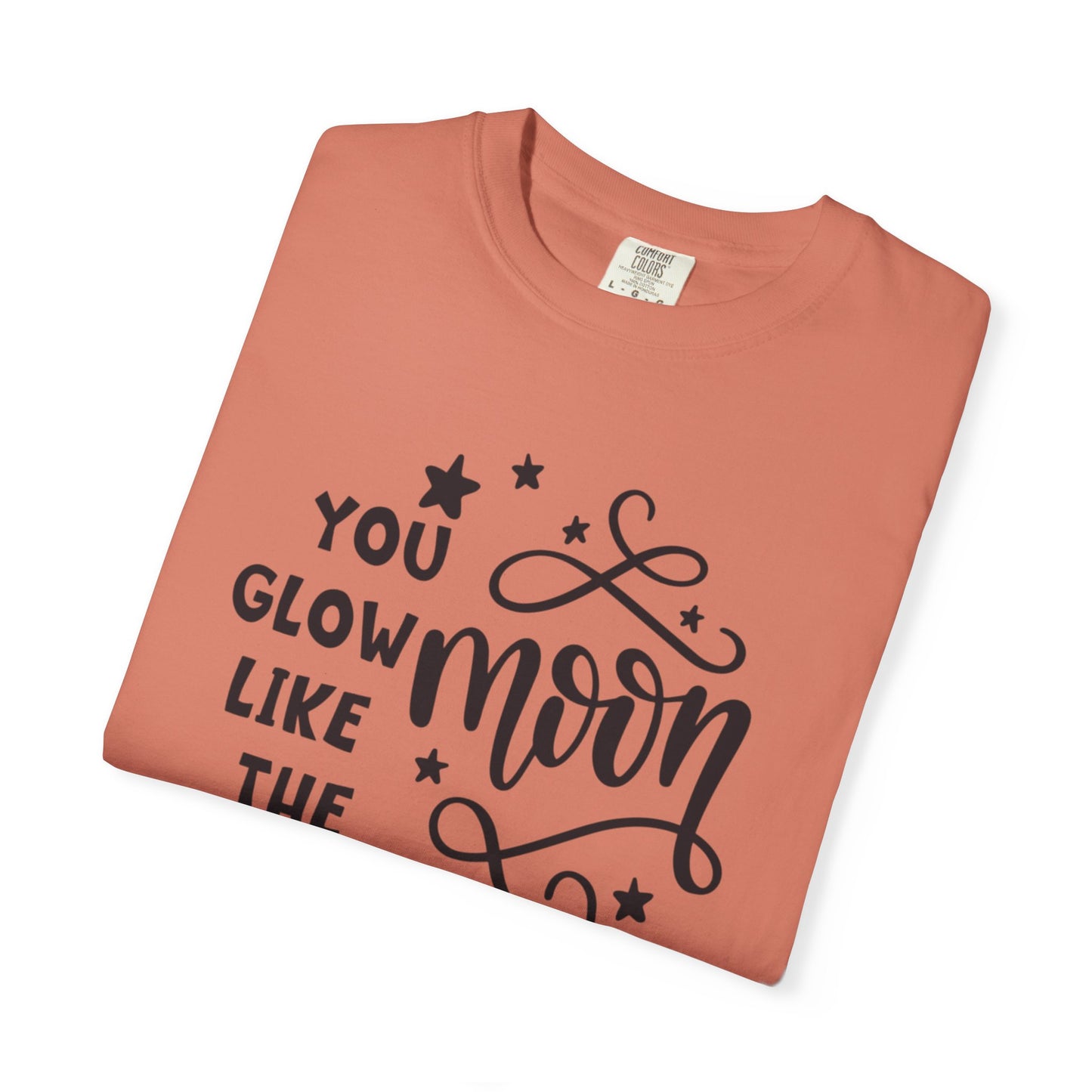 You Glow Like The Moon Inner Beauty Fashion Tee Body Positivity Wellness Forever Young Healthy lifestyle Unisex Heavy Cotton T-Shirt