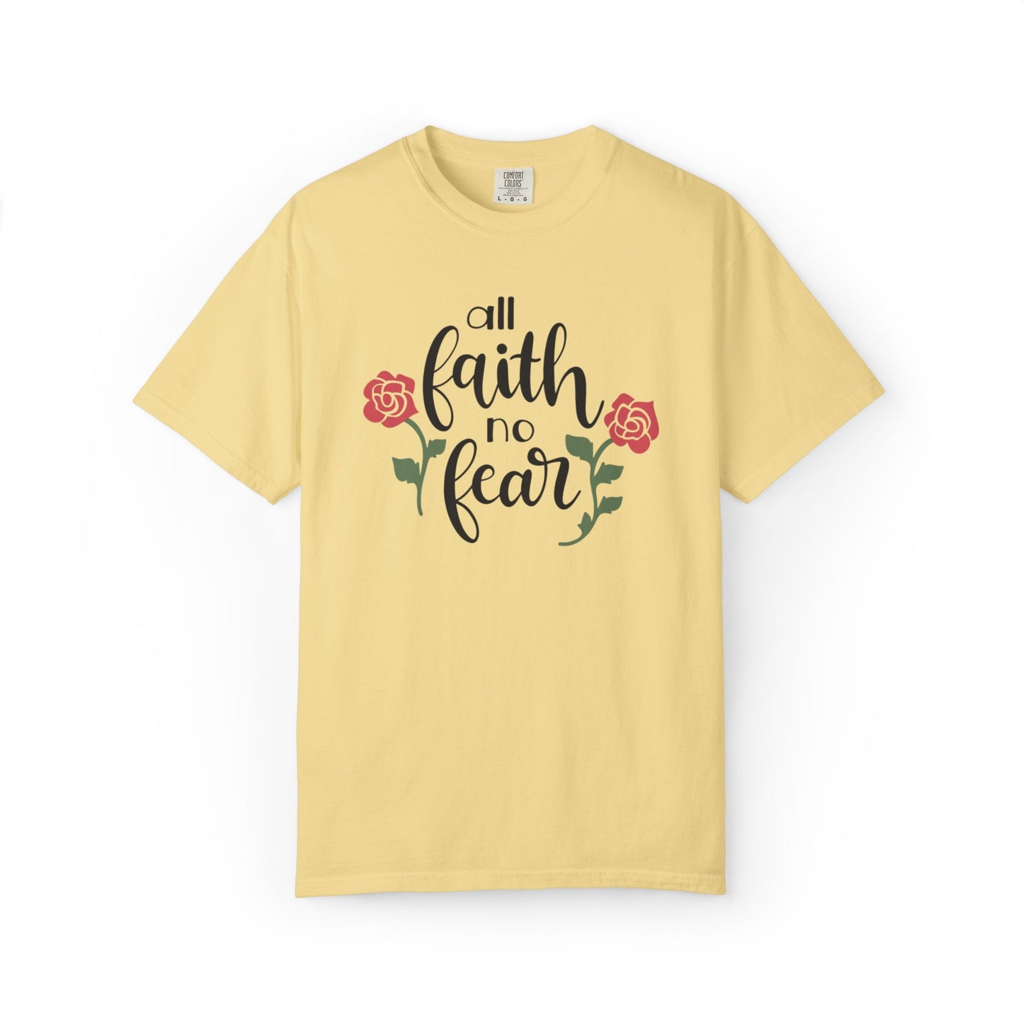 All Faith No Fear Stop Wishing Start Doing Action Goal Setting Modern Tee Achievement Self-Improvement Unisex Heavy Cotton T-Shirt