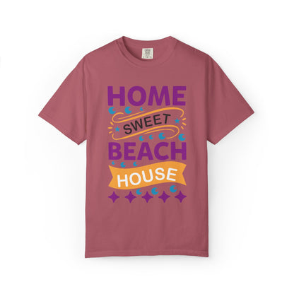 Enjoyable Home Sweet Beach House Beach Life Sun Sand Sea Seashells Sea Breeze Beach Sun Glasses  Unisex Heavy Cotton T-Shirt