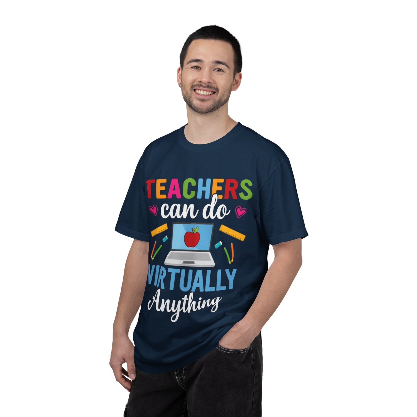 Inspirational Teacher Can Do Virtually Anything Enlightenment Bridge Builder Lifelong Mission Unisex Heavy Cotton T-Shirt