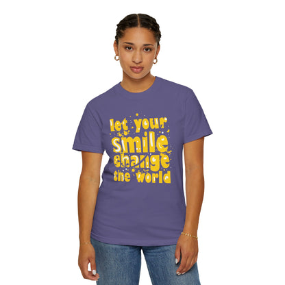 Let Your Smile Change The World Kindness Heartfelt Compliments Tee Thoughtful Gestures Love-Inspiration  Unisex Heavy Cotton T-Shirt