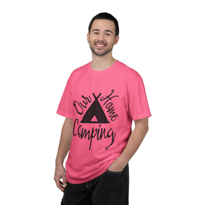 Our Home Camping Freedom Fighter Adventure Lovers Tee Nature Exploration Bonfire Travel Van Unisex Heavy Cotton T-Shirt
