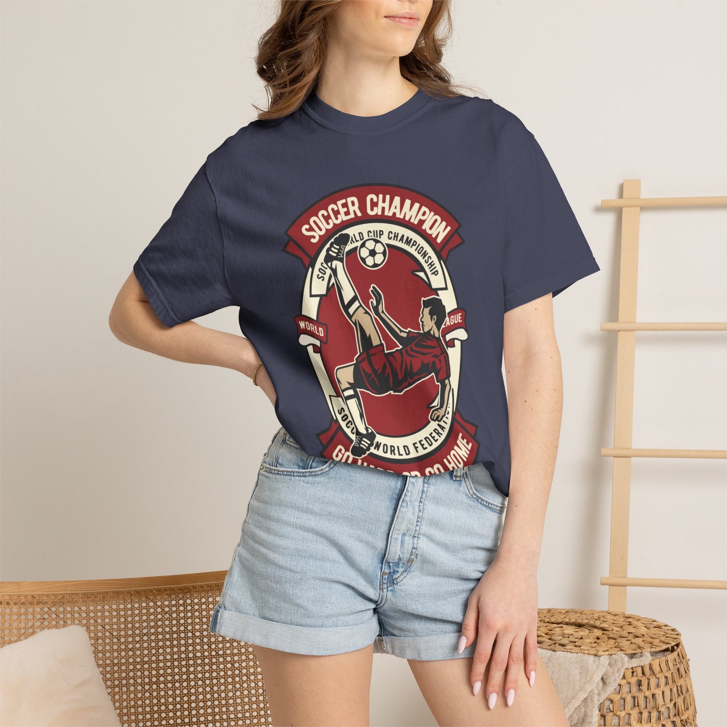 Soccer Champion Heartwarming Sweet Tee Charismatic Passion Unisex Heavy Cotton T-Shirt