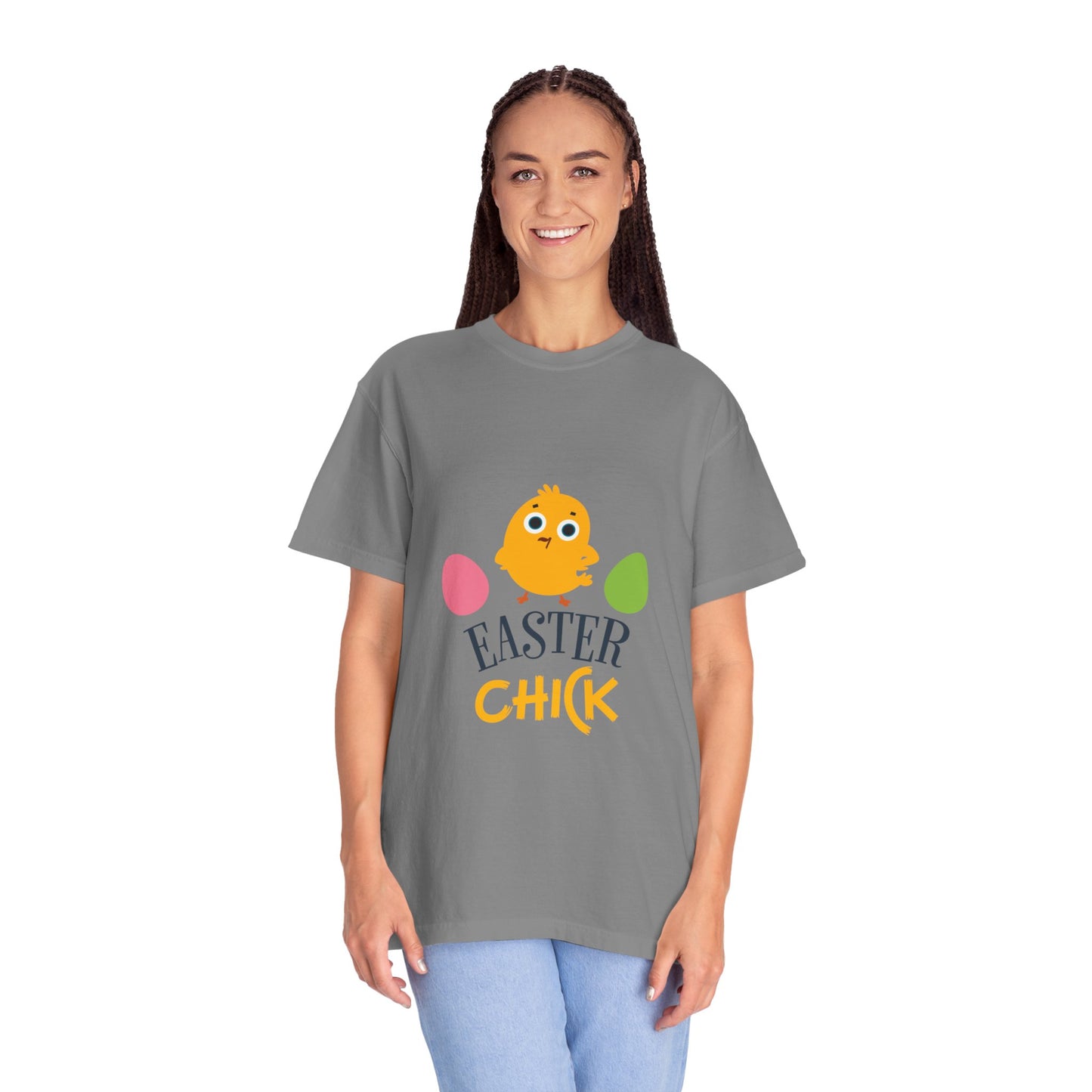 Easter Chick Holy Week Easter Celebration Spring Festival Tee Christian Holiday Easter Eggs Good Friday Unisex Heavy Cotton T-Shirt