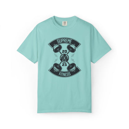 Inspirational Supreme Fitness Body Building Health & Supplements Fitness Lovers Dumbbells Bodybuilders Unisex Heavy Cotton T-Shirt
