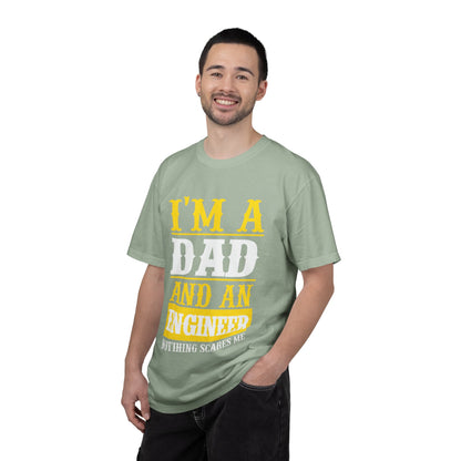 Proud Dad I’m Dad And An Engineer Fatherhood Role Model Problem-solving Critical Thinking Unisex Heavy Cotton T-Shirt