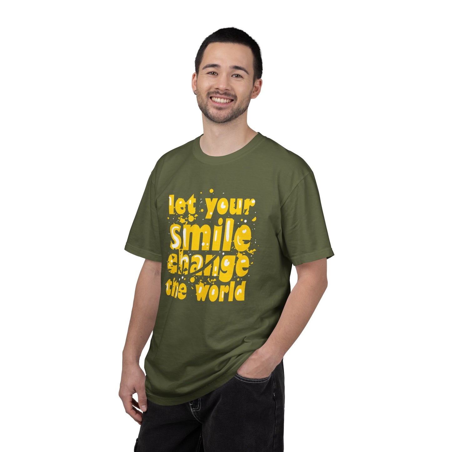 Let Your Smile Change The World Kindness Heartfelt Compliments Tee Thoughtful Gestures Love-Inspiration  Unisex Heavy Cotton T-Shirt