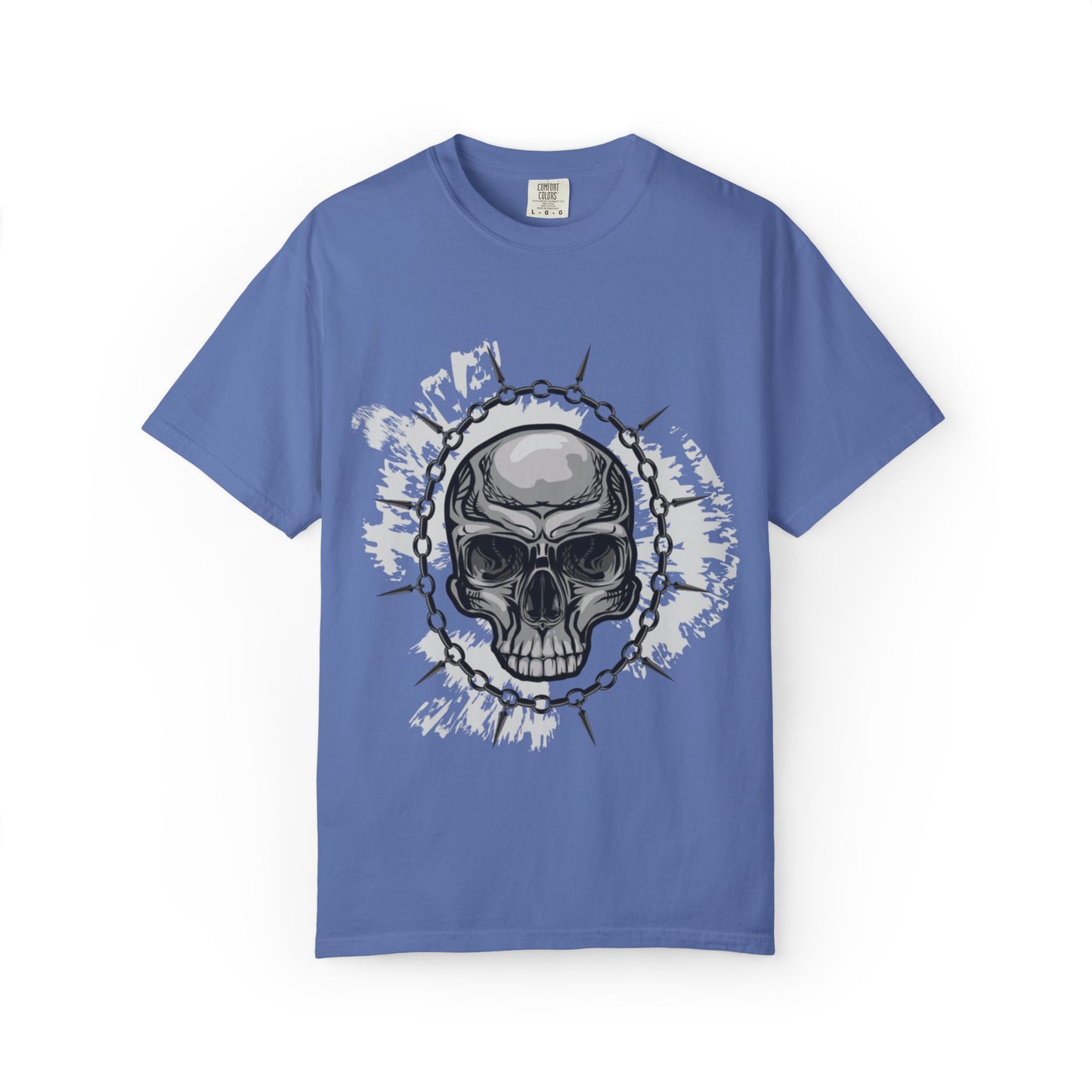 Chain Skull Cranium Head Anatomy Bones Trend Tee Horror Creepy Head X-ray Unisex Heavy Cotton T-Shirt