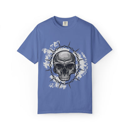 Chain Skull Cranium Head Anatomy Bones Trend Tee Horror Creepy Head X-ray Unisex Heavy Cotton T-Shirt