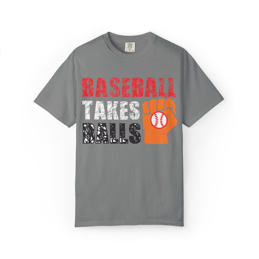 Baseball Takes Ball Defensive Prowess Tee Fielding Excellence Outfield Expertise Unisex Heavy Cotton T-Shirt