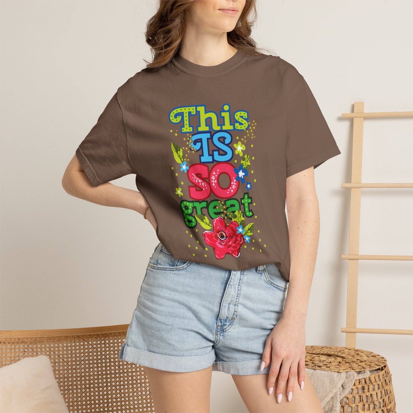 This Is So Great Encouragement Self-belief Tee Moral Support Hopefulness Positivity Inspired Proud Unisex Heavy Cotton T-Shirt
