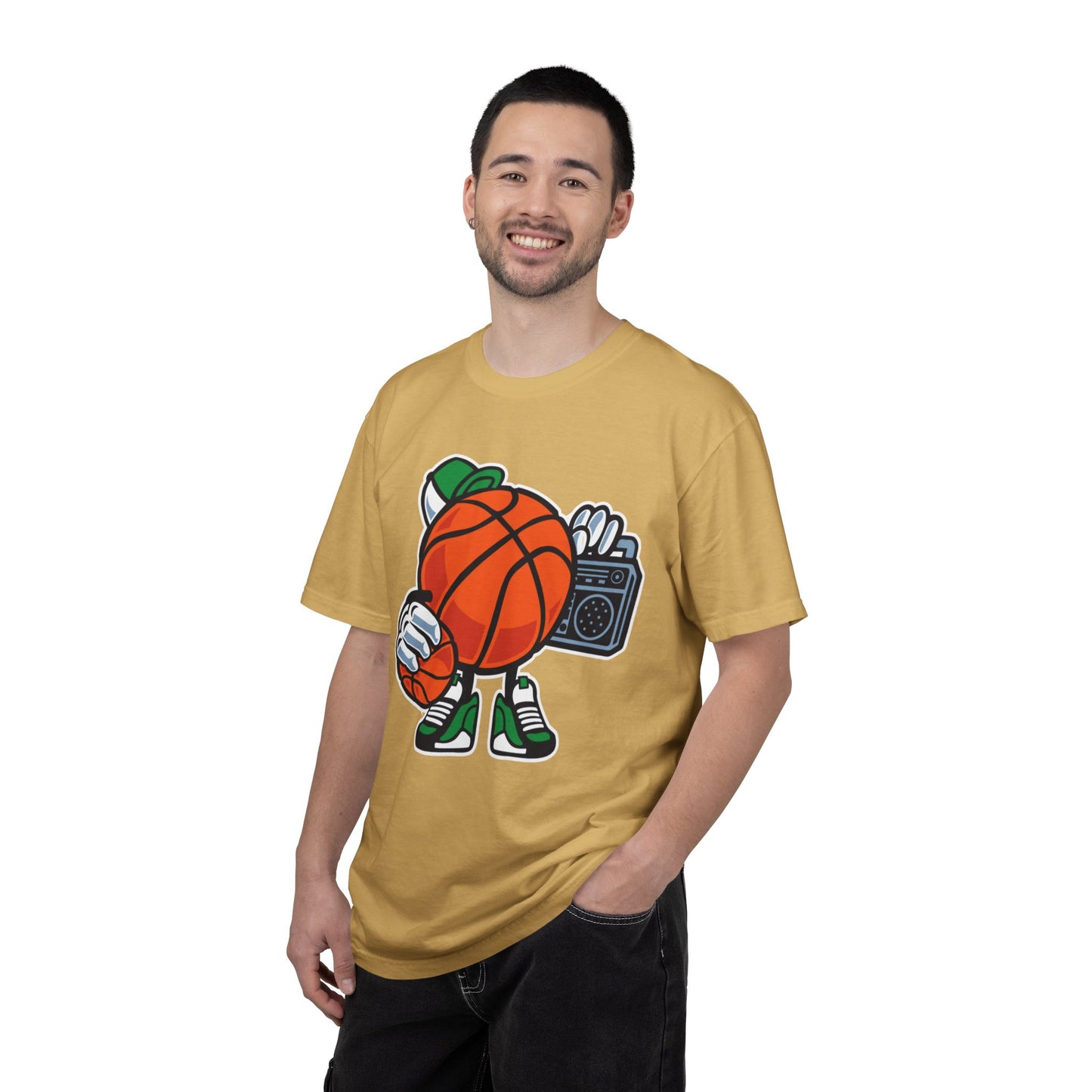 Funny Street Basketball Court King Queens Basketball Lovers Tee Slam Dunk Net Warriors Unisex Heavy Cotton T-Shirt