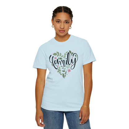 Family Trendy Tee Hug Rainbow Passion Unconditional Soulful Connection Siblings Love Parents Unisex Heavy Cotton T-Shirt
