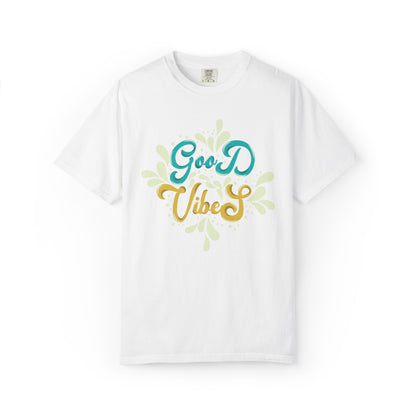 Good Vibes Motivational Tee Let Go Of Negativity Focus On Solutions Growth Mindset Unisex Heavy Cotton T-Shirt