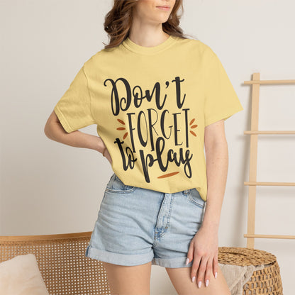 Don’t Forget To Play Warriors Tee Non-Stop Playing Gaming Obsession Unisex Heavy Cotton T-Shirt