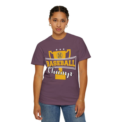 Baseball Champ Tee Bullpen Pitcher Bats League Game Sports Unisex Heavy Cotton T-Shirt