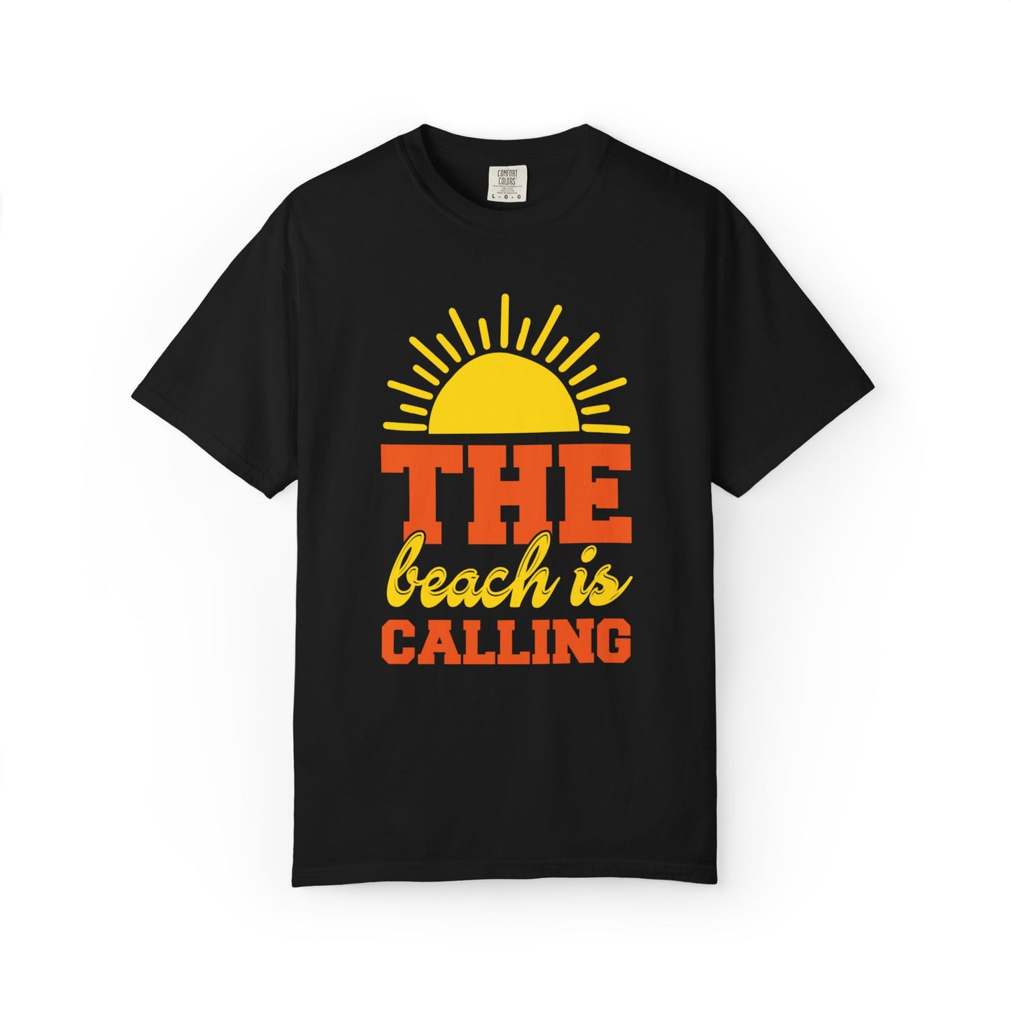 Enjoyable The Beach Is Calling Beach Life Sun Sand Sea Sun Kissed Sea Breeze Beach Sun Glasses Palm Trees Unisex Heavy Cotton T-Shirt