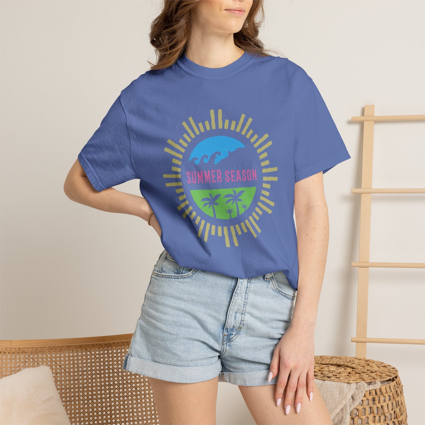 Summer Season Heat Long Days Cool Tee Unisex Heavy Cotton T-Shirt