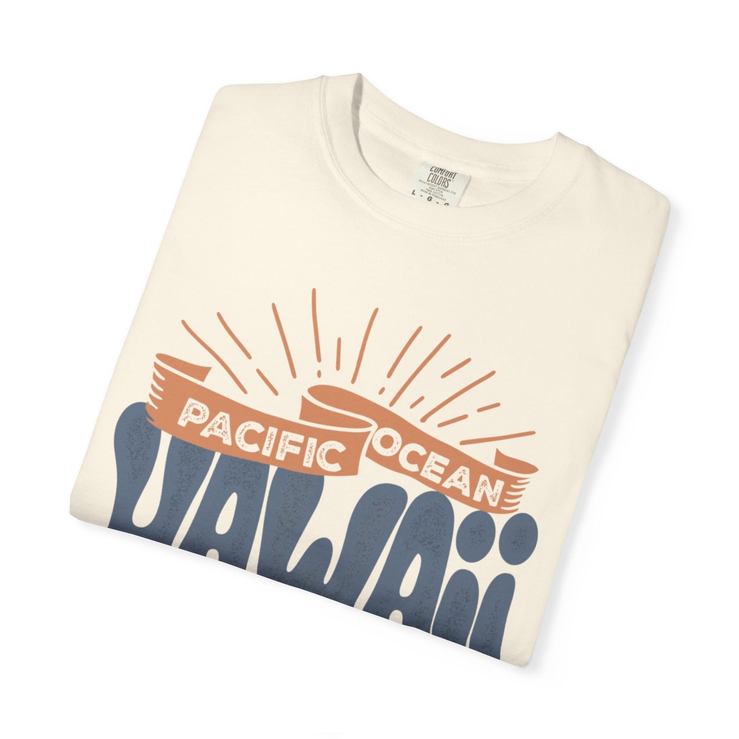 Enjoyable Pacific Ocean Hawaii Wave Rider Beach Life Sun Sand Sea Seashells Sea Waves Beach Sun Glasses Beach Surfers Unisex Heavy Cotton T-Shirt