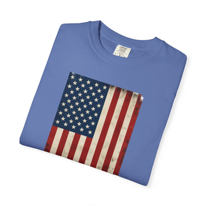 Flag USA - Unisex Garment-Dyed T-shirt