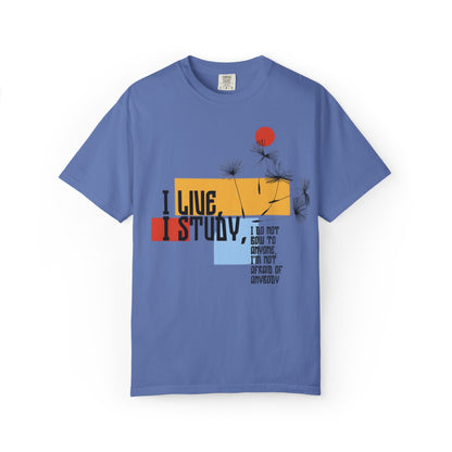 I Live I Study - Unisex Garment-Dyed T-shirt