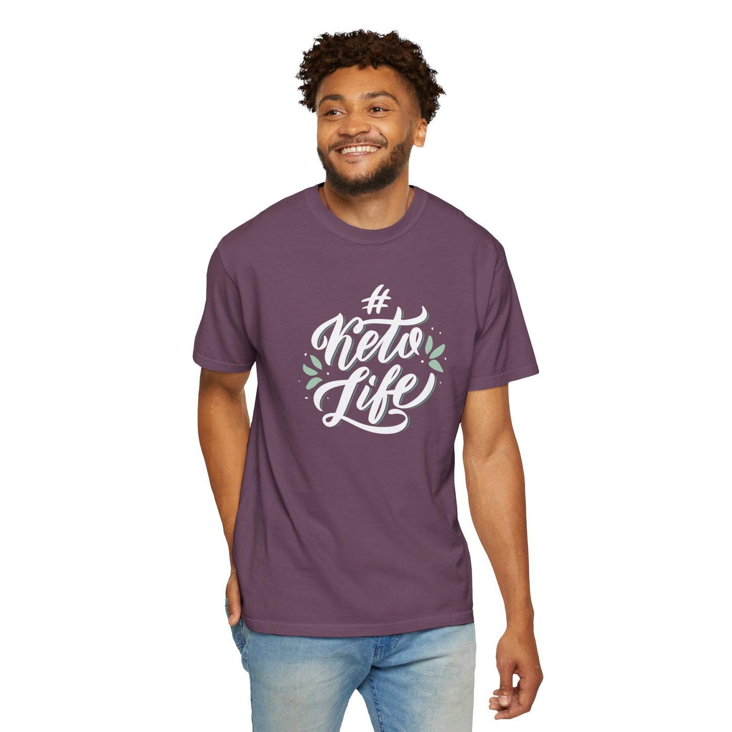 Keto Life Low-Carb Vegetables Tee Moderate Protein Fat Adaptation Intermittent Fasting Unisex Heavy Cotton T-Shirt